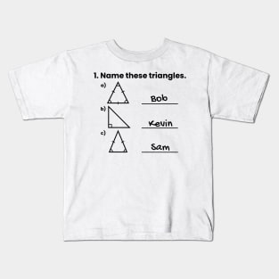 Name These Triangles Kids T-Shirt